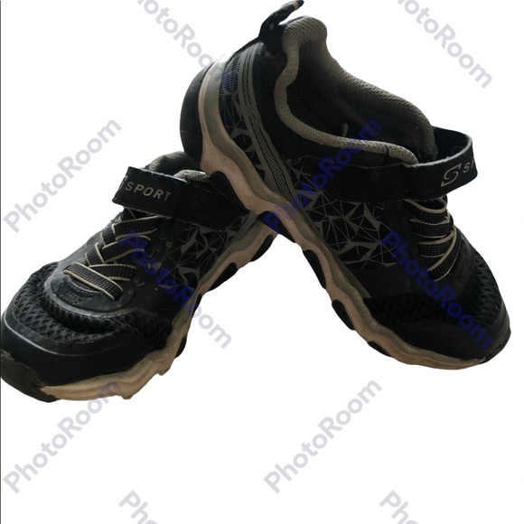 Black and Grey Sports Sneakers for Kids - Picture 3 of 5